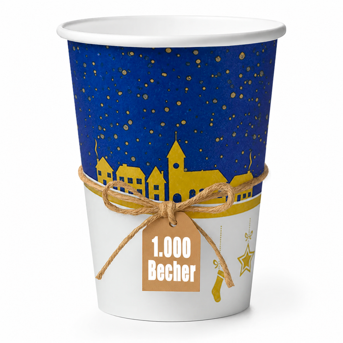 Glühweinbecher Wintertraum 200ml - Pappbecher für Glühwein